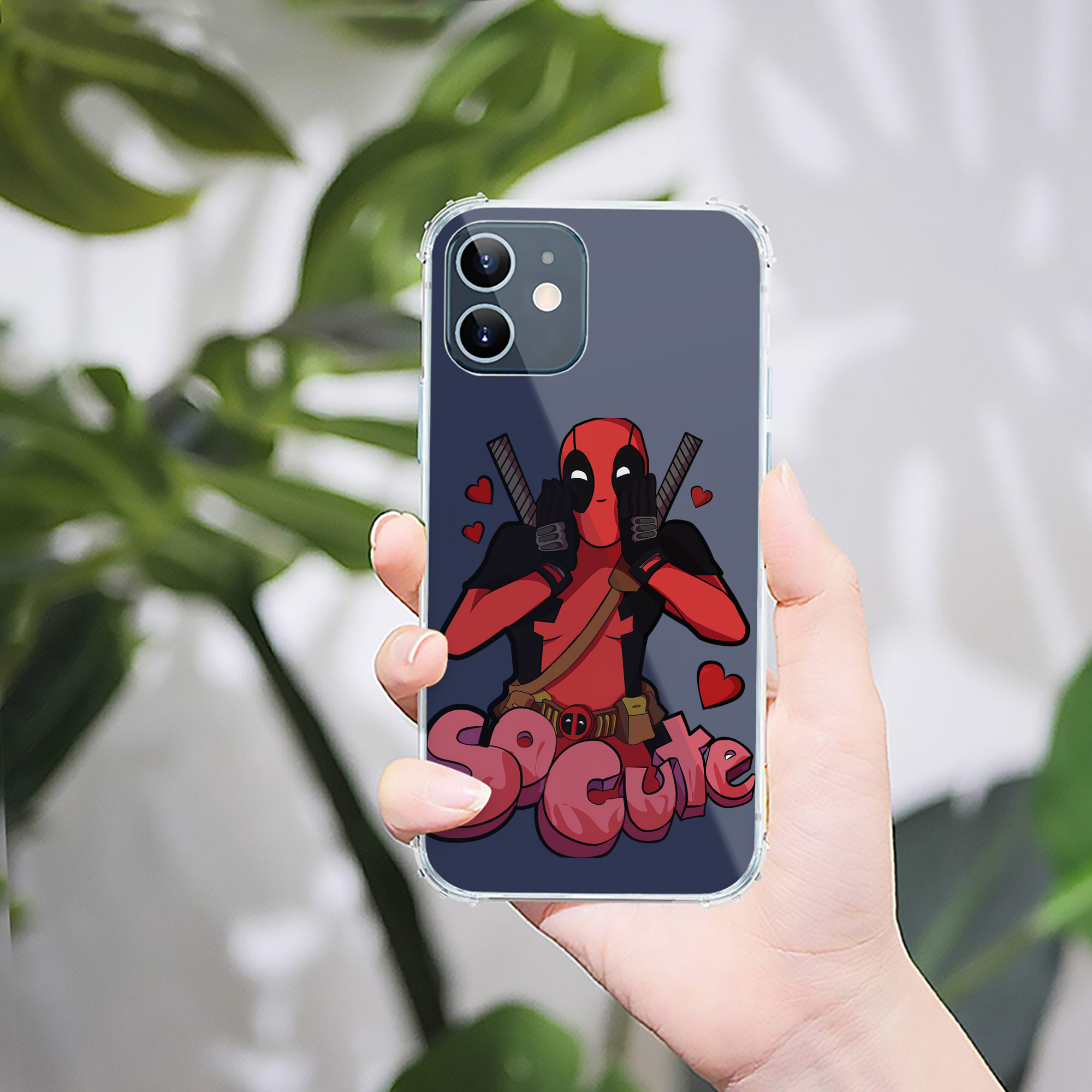 （画像用） Deadpool デッドプール 【iPhone 12シリーズ対応】透明スマホケース（クリアソフトケース）